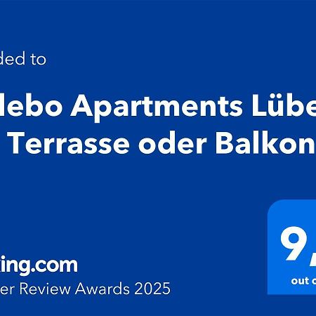 Sadebo Apartments Luebeck Mit Terrasse Oder Balkon Buitenkant foto