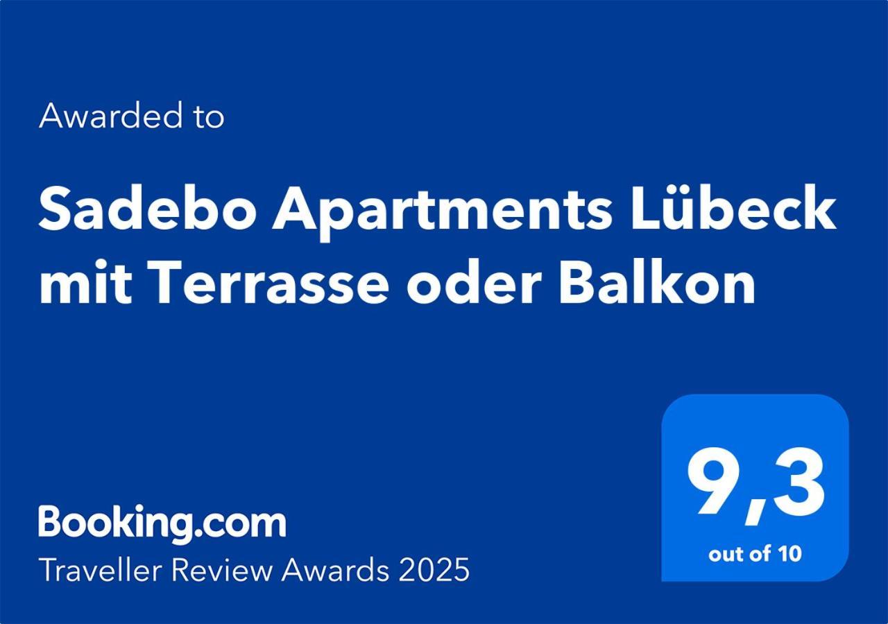 Sadebo Apartments Luebeck Mit Terrasse Oder Balkon Buitenkant foto